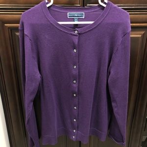 New XL Karen Scott cardigan sweater